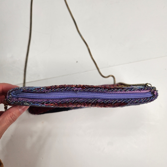 Vintage La Regale Beaded Purse Evening Bag Clutch Studio 18 *Some Beads Missing* - Picture 10 of 16